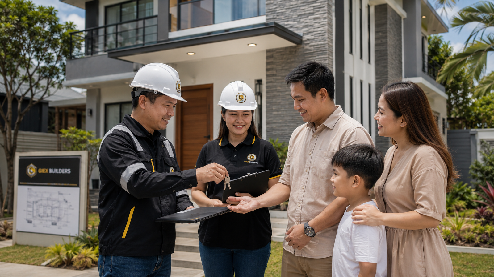 GIEX Builders client handover and completed project