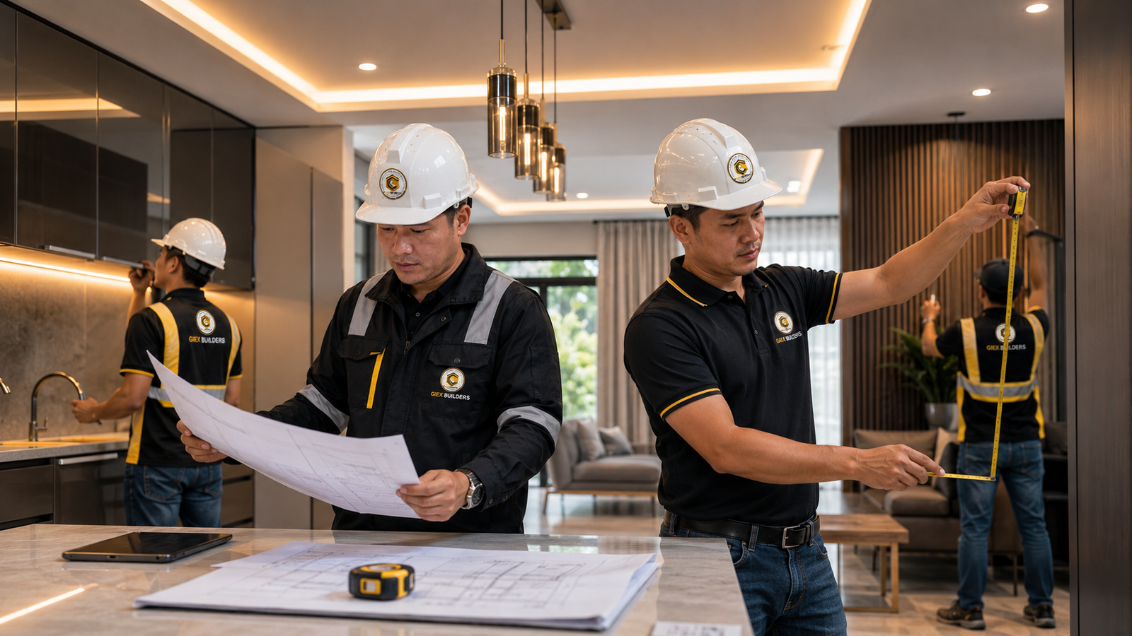 Interior fit-out and finishing work by GIEX Builders